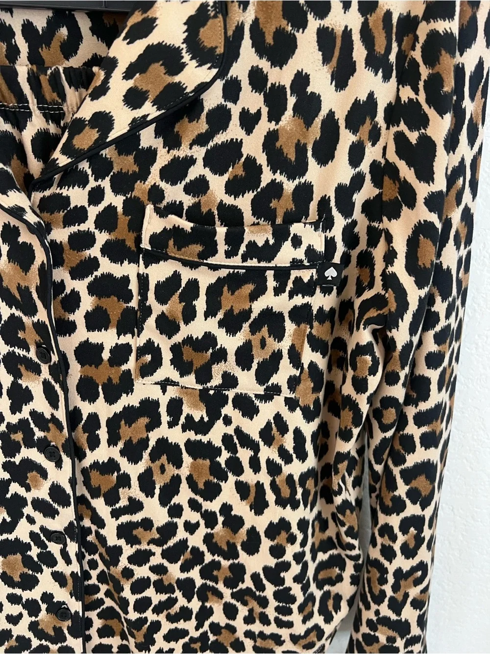 kate spade Leopard-Print NWT long sleeve/pant Pajama set